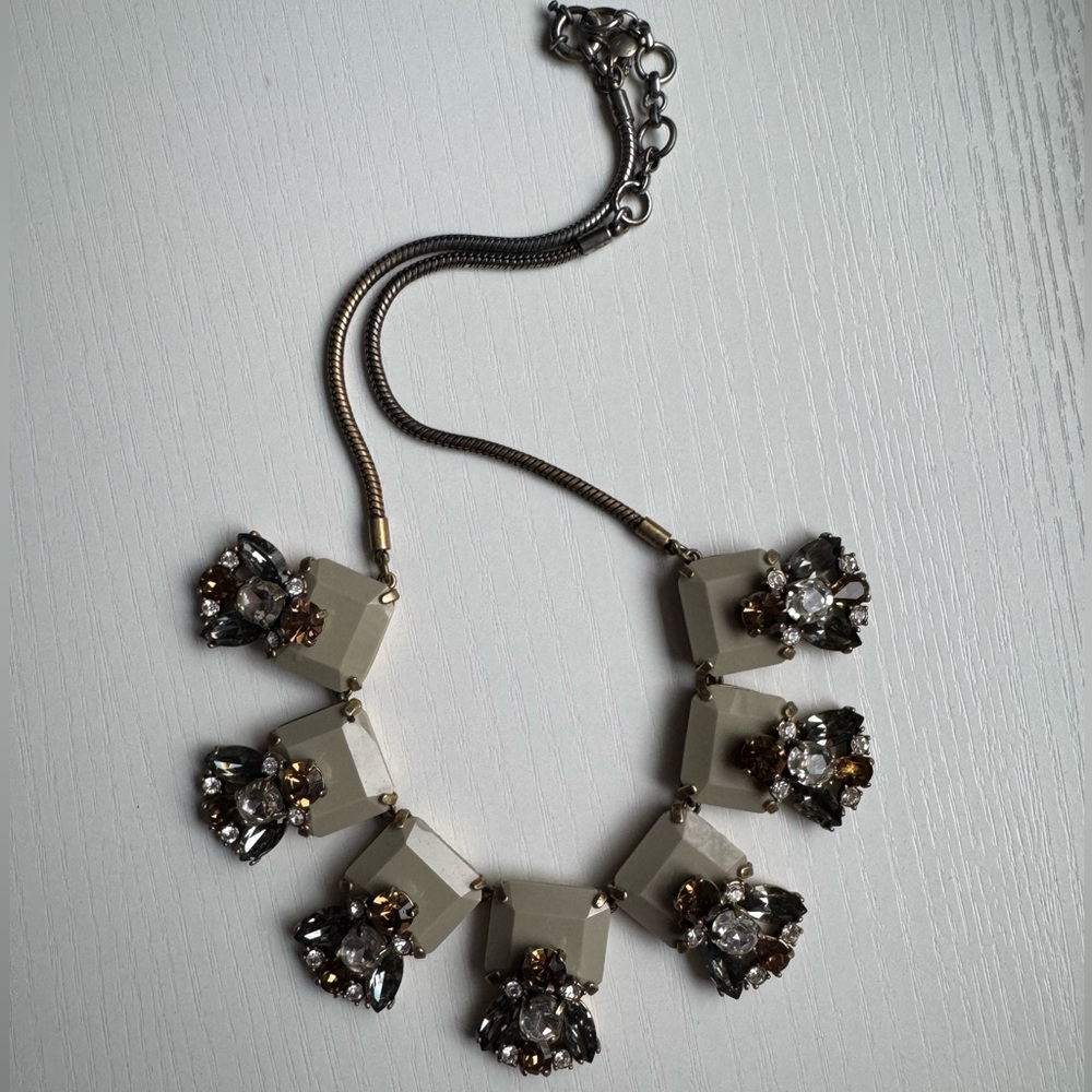 J.Crew jewel cluster necklace